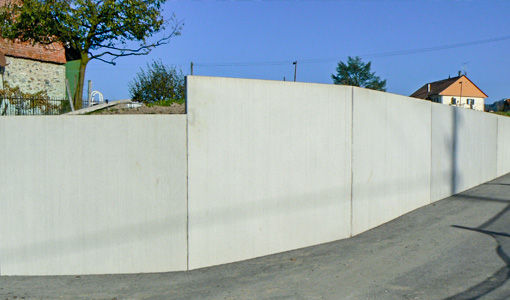 Mur de soutènement en béton préfabriqué armé pour projets paysagers