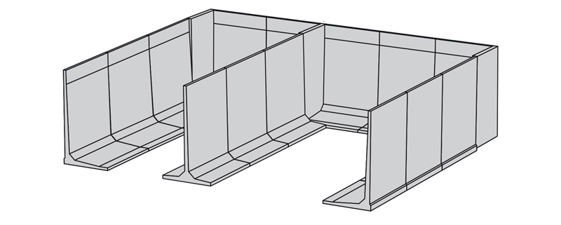 structure en mur de stockage