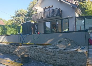 Mur soutènement béton préfa