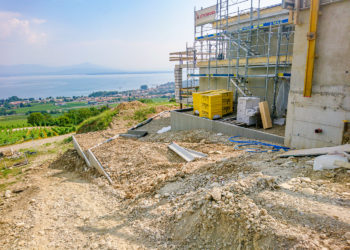 Soutènement paysager en béton préfabriqué à Perroy 13
