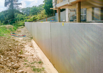 Soutènement paysager en béton préfabriqué à Perroy 15