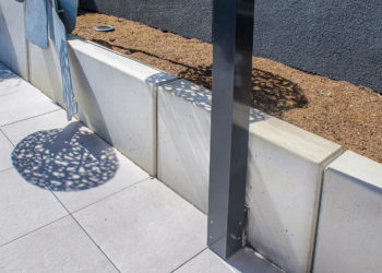 Soutènement paysager en béton préfabriqué à Perroy 11