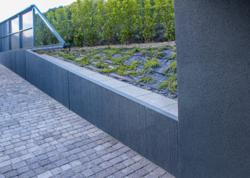 Soutènement paysager en béton préfabriqué à Perroy 5