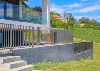 Soutènement paysager en béton préfabriqué à Perroy 7