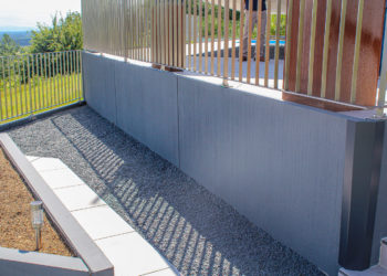 Soutènement paysager en béton préfabriqué à Perroy 4