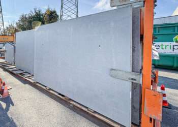 Mur soutènement béton préfa