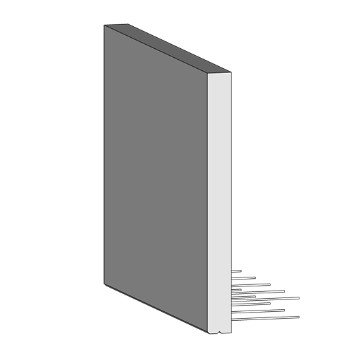 Parapet en béton préfabriqué