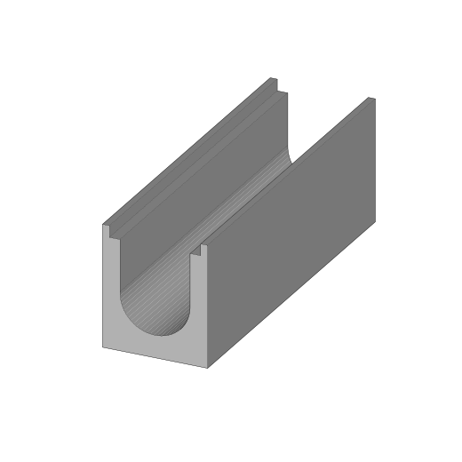 Caniveaux à grille en béton préfabriqué